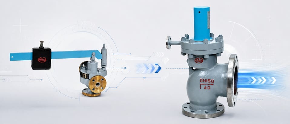 Lever-and-weight impulse valve and main steam safety valve